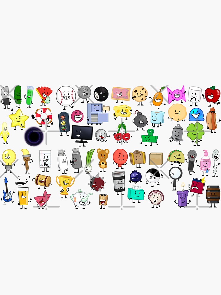 Inanimate Insanity All Characters Sticker For Sale By Londowndesign Redbubble 