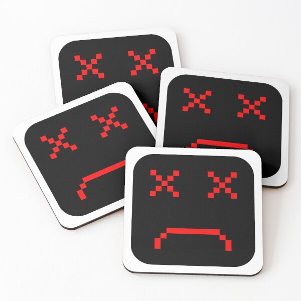 Item preview, Red Sad Square Pixel art Emoji designed and sold by Dven-Clothes.