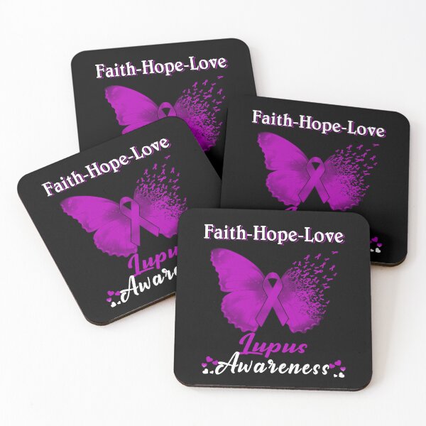 Item preview, Faith Hope Love Butterfly Lupus Awareness designed and sold by Gillosina.
