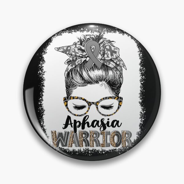 Item preview, Messy Bun Leopard Aphasia Warrior designed and sold by rechardtee.