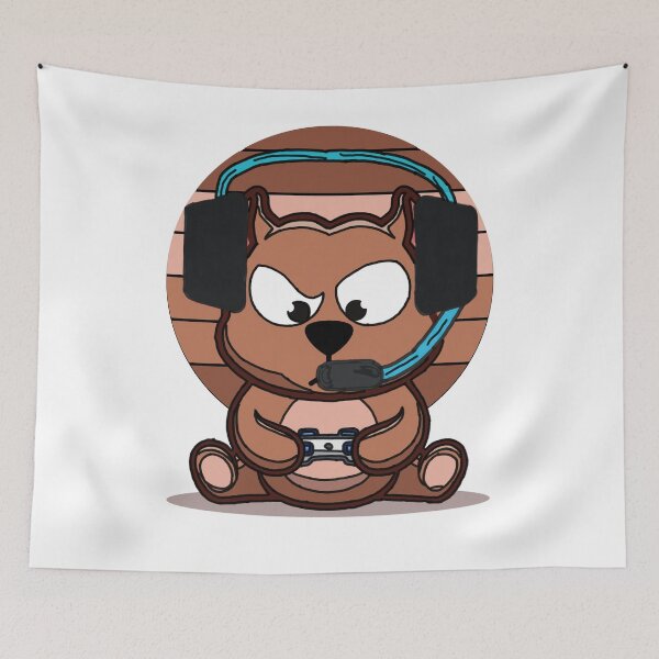 Item preview, Cute Pitbull Gamer designed and sold by GarnersDesigns.