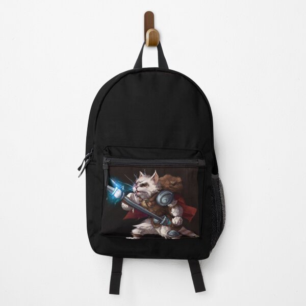 Item preview, Kern the Cat, spear in battle (Fantasy) designed and sold by thecatandkettle.