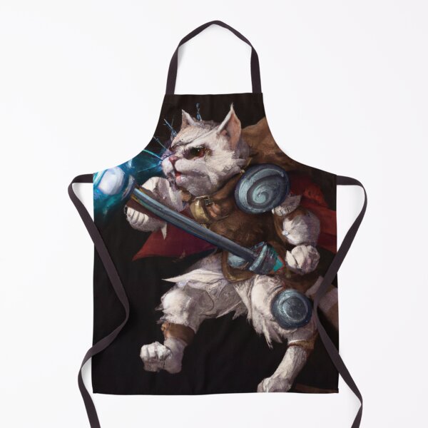 Item preview, Kern the Cat, spear in battle (Fantasy) designed and sold by thecatandkettle.