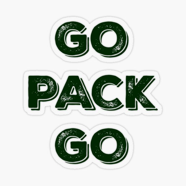 Go Pack Go Sticker for Sale by MadamRight