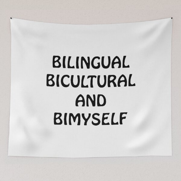 Item preview, Bilingual Bicultural And Bimyself Funny Men Women designed and sold by Big Twelve.