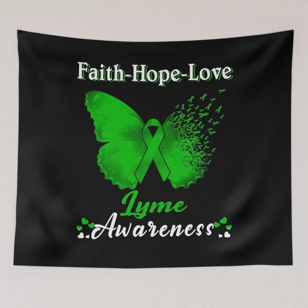 Item preview, Faith Hope Love Butterfly Lyme Awareness designed and sold by Gillosina.