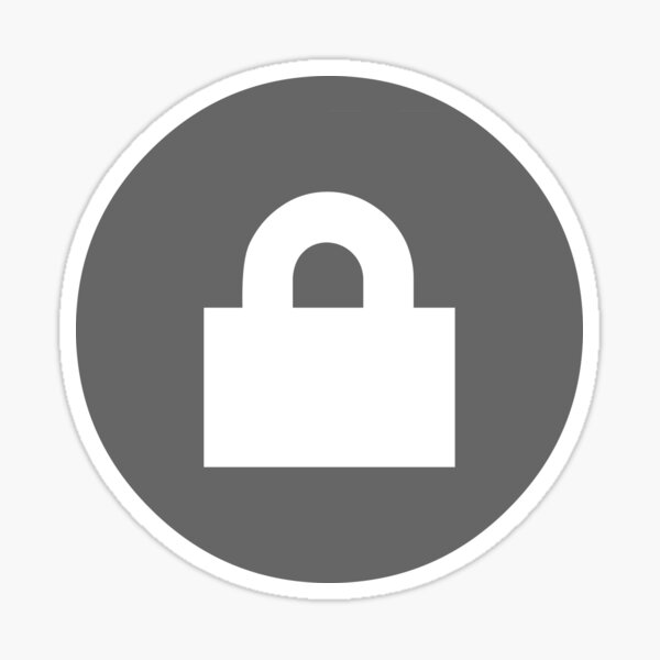 "PadLock, Lock" Sticker for Sale by ScottSakamoto Redbubble