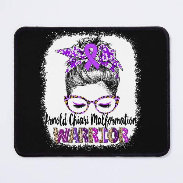Item preview, Messy Bun Leopard Arnold Chiari Malformation Warrior designed and sold by rechardtee.