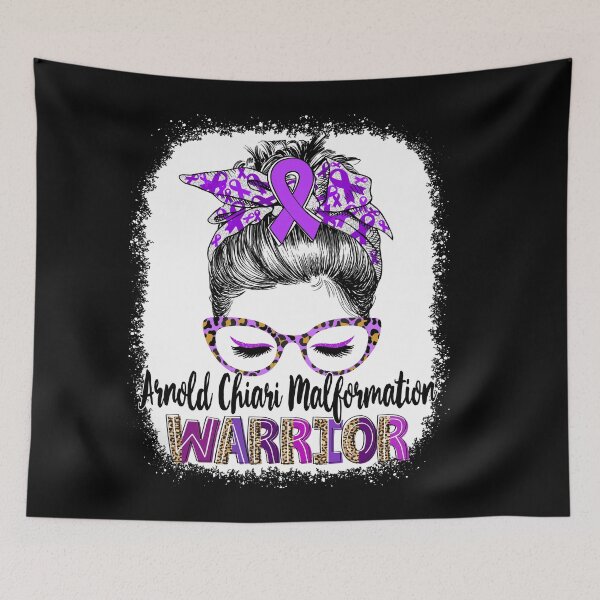 Item preview, Messy Bun Leopard Arnold Chiari Malformation Warrior designed and sold by rechardtee.