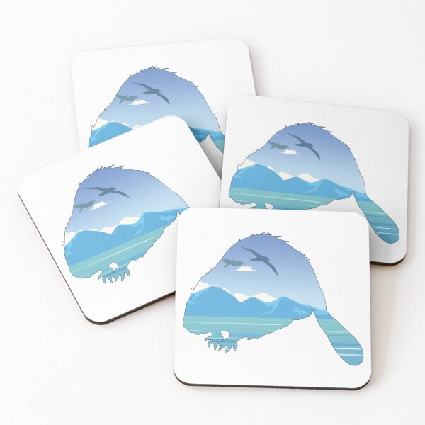 Item preview, Birds Flying Over The Ocean Beaver designed and sold by damonasplace.