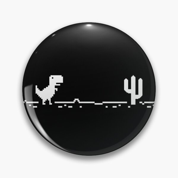 Item preview, Trex Cactus Offline at Night - Pixel Art designed and sold by SingularityGeek.