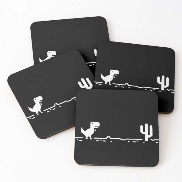 Item preview, Trex Cactus Offline at Night - Pixel Art designed and sold by SingularityGeek.