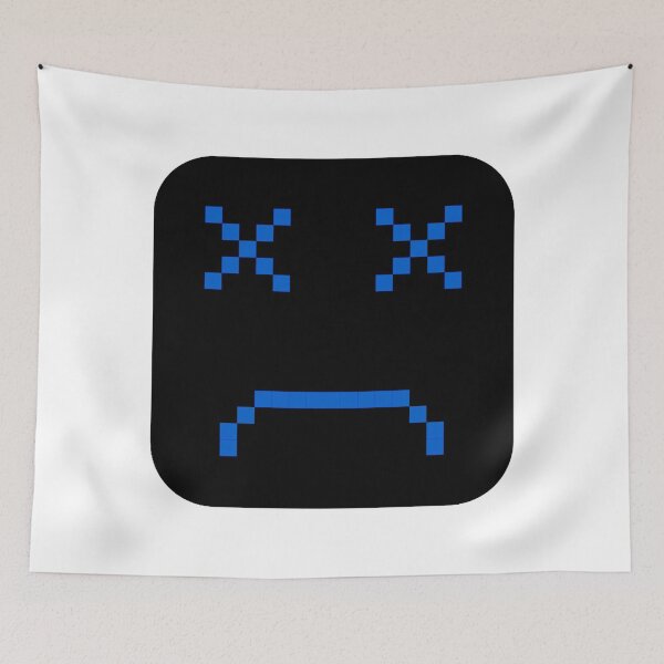 Item preview, Blue Sad Square Pixel art Emoji designed and sold by Dven-Clothes.