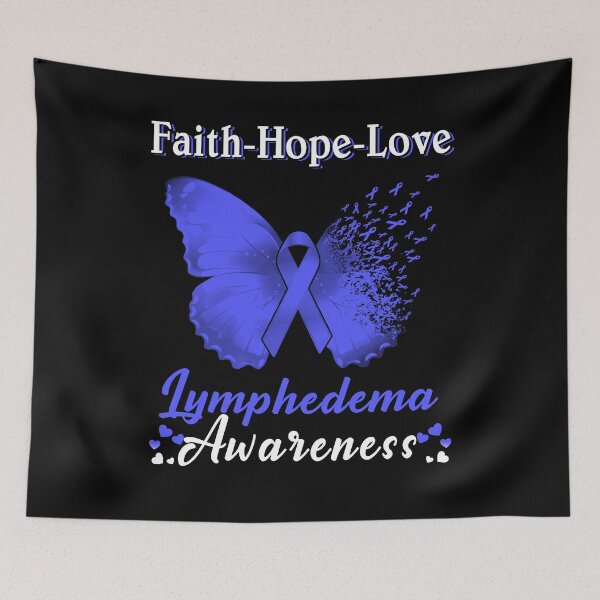 Item preview, Faith Hope Love Butterfly Lymphedema Awareness designed and sold by Gillosina.