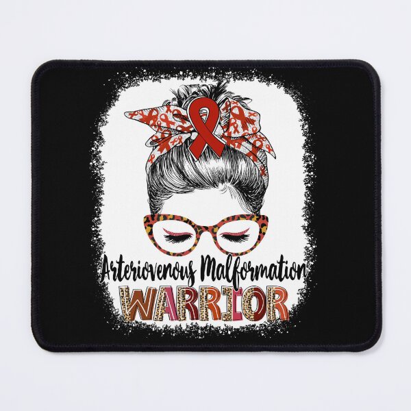 Item preview, Messy Bun Leopard Arteriovenous Malformation Warrior designed and sold by rechardtee.
