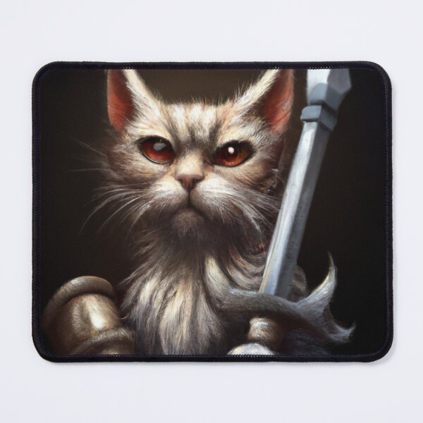 Item preview, Leary the Cat, stern with his sword (Fantasy) designed and sold by thecatandkettle.