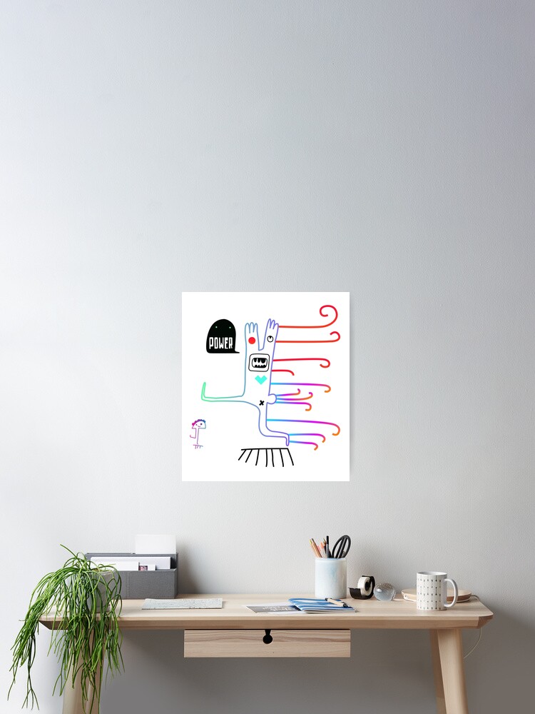 Imagen 2 de 3, Póster con la obra Poder, diseñada y vendida por now83.
