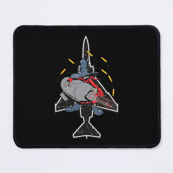Item preview, Spooky F-4 Phantom II Gun/Black Aircraft Silhouette - Grunge Style designed and sold by pzd501.