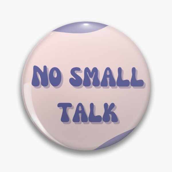 Item preview, No Small Talk designed and sold by Crafting-Cinema.