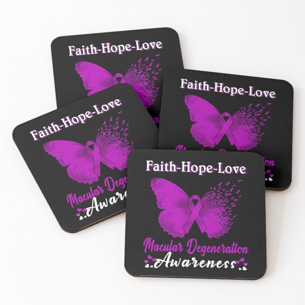 Item preview, Faith Hope Love Butterfly Macular Degeneration Awareness designed and sold by Gillosina.