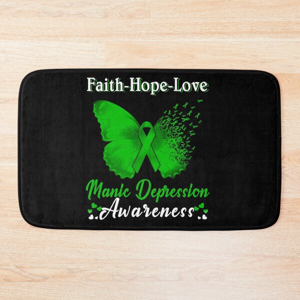 Item preview, Faith Hope Love Butterfly Manic Depression Awareness designed and sold by Gillosina.