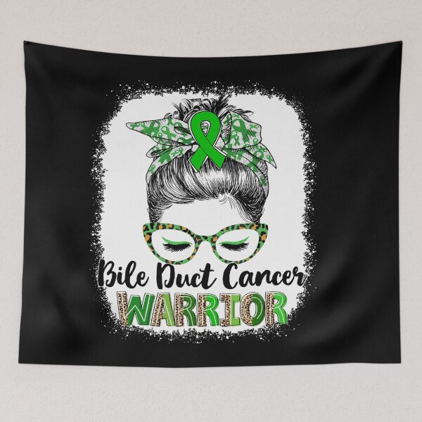 Item preview, Messy Bun Leopard Bile Duct Cancer Warrior designed and sold by rechardtee.
