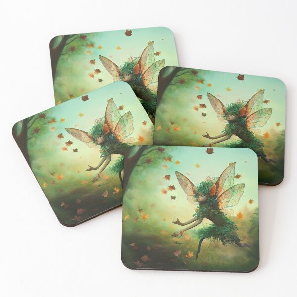 Item preview, Woodland Creature Catching Falling Leaves designed and sold by fairytailsaiart.