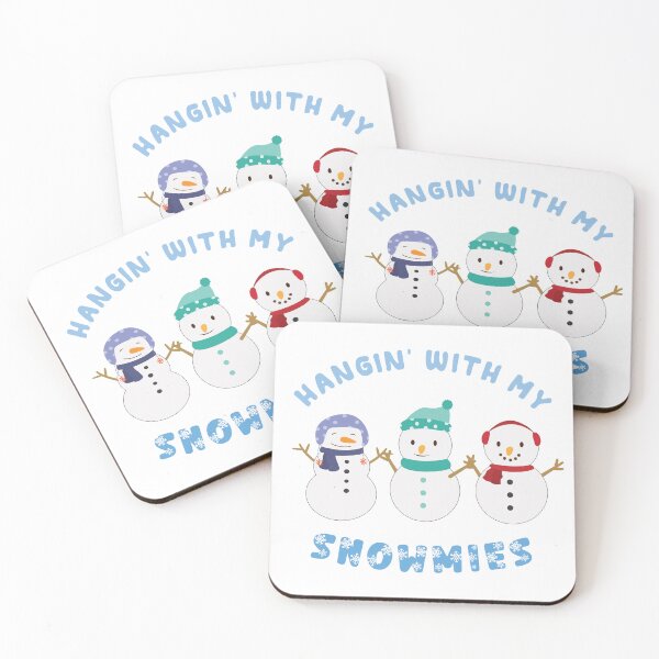 Item preview, HANGING WITH MY SNOWMIES FUN CHRISTMAS HAPPY SNOWMEN designed and sold by ittybittyowl.