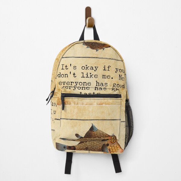 Item preview, "It's okay if you don't like me" funny and sarcastic quote, Marcus Elieser Bloch Fish art quote  designed and sold by LiLohaveaplan.