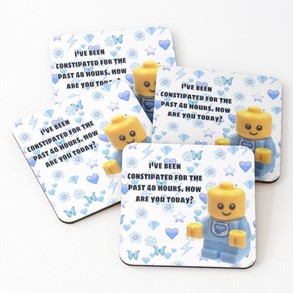Item preview, "ive been constipated for the past 48 hours. how are you today?" funny sticker designed and sold by cherrydanny.