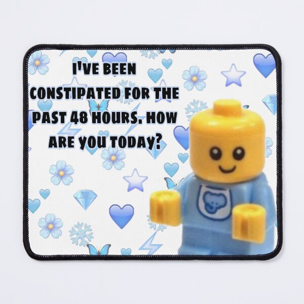 Item preview, "ive been constipated for the past 48 hours. how are you today?" funny sticker designed and sold by cherrydanny.