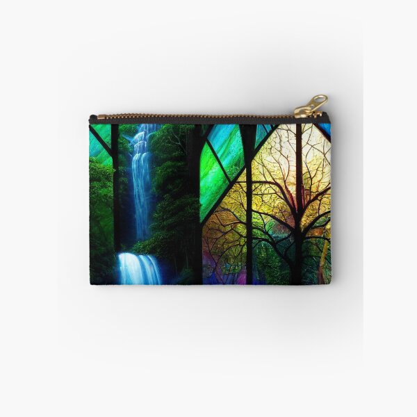 Item preview, Stained Glass Forest Falls designed and sold by fairytailsaiart.