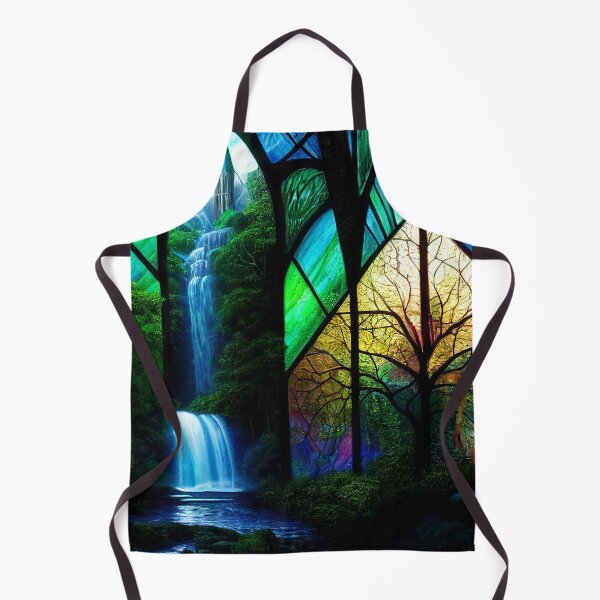 Item preview, Stained Glass Forest Falls designed and sold by fairytailsaiart.