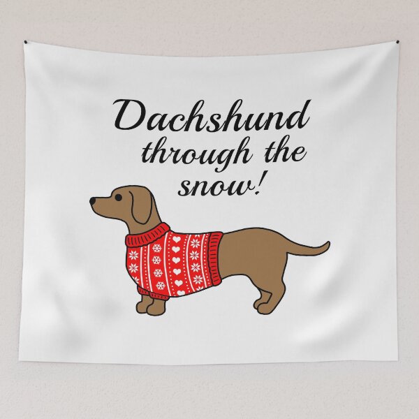 Item preview, Dachshund through the snow! designed and sold by Scat the cat.
