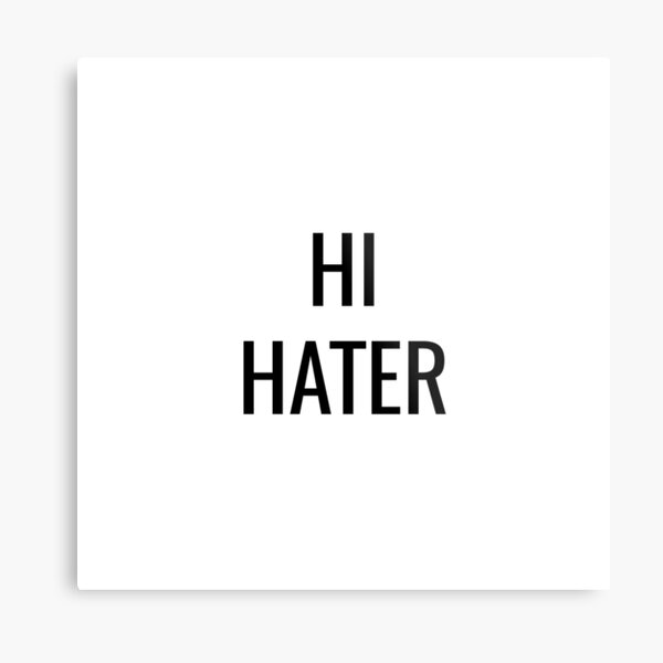 HI HATER Metal Print
