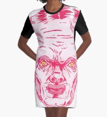 Big Head Graphic T-Shirt Dress