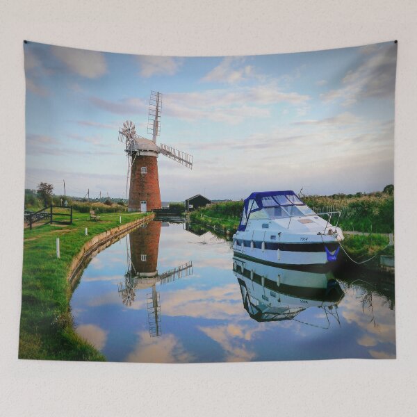 Item preview, Windpump & boat  designed and sold by ScenicViewPics.
