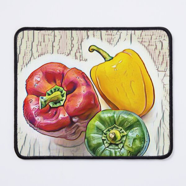 Item preview, Abstract Digital Artwork Decor for Restaurant Bell Peppers designed and sold by Tees_Jagoffs.