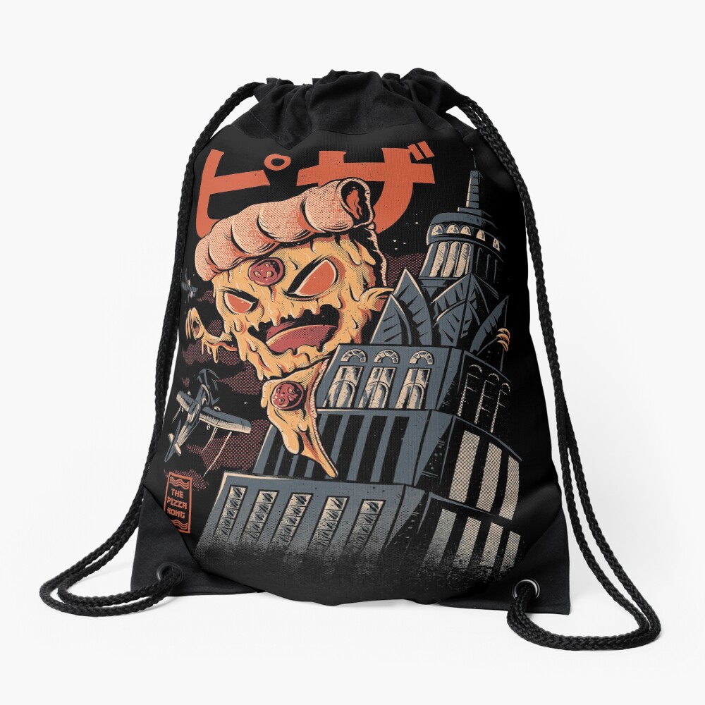 Pizza Kong Drawstring Bag