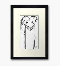 Give me some kisses Framed Print
