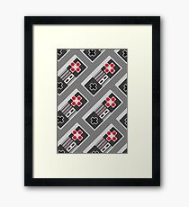 Retro Video Game Pattern Framed Print