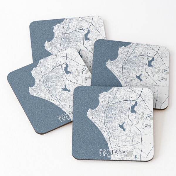 Item preview, Pattaya City Map of Thailand - Coastal designed and sold by deMAP.