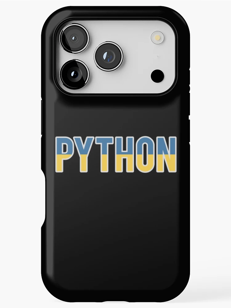 Thumbnail 1 of 4, iPhone Case, Python - Blue/Yellow Computer Programmer Design designed and sold by geeksta.