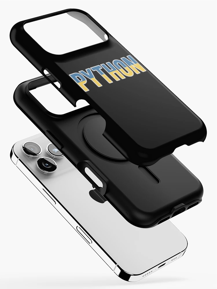 Thumbnail 2 of 4, iPhone Case, Python - Blue/Yellow Computer Programmer Design designed and sold by geeksta.