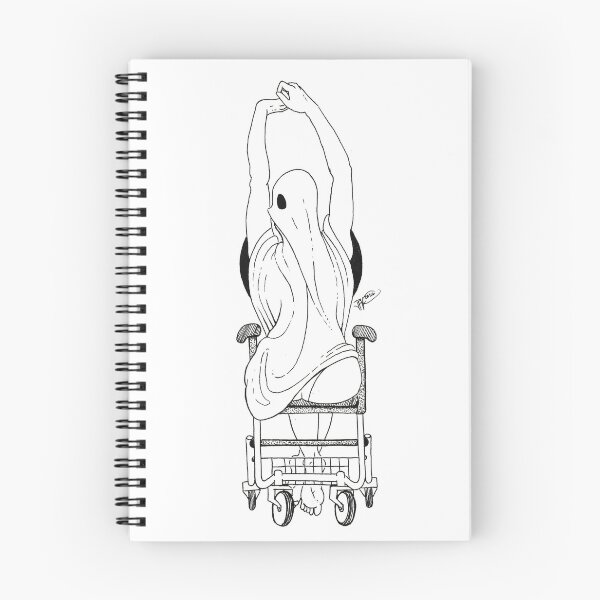 Item preview, Ghost pinup with rollator designed and sold by Jared King.
