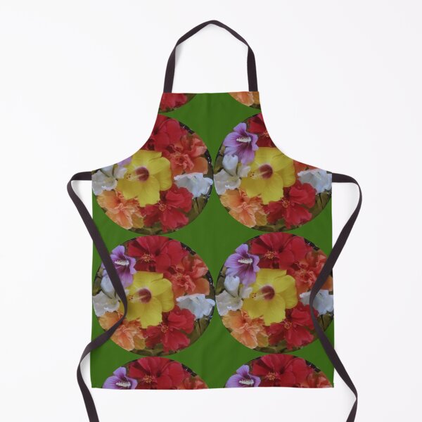 Item preview, Multi-colored hibiscus flowers designed and sold by LeJeuneGifts.