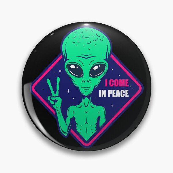 Item preview, Little Green Alien I Come in Peace Meme designed and sold by fomodesigns.