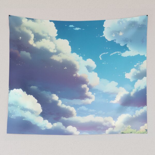 Item preview, Beautiful anime landscape with clouds  designed and sold by Devin Farinsky.
