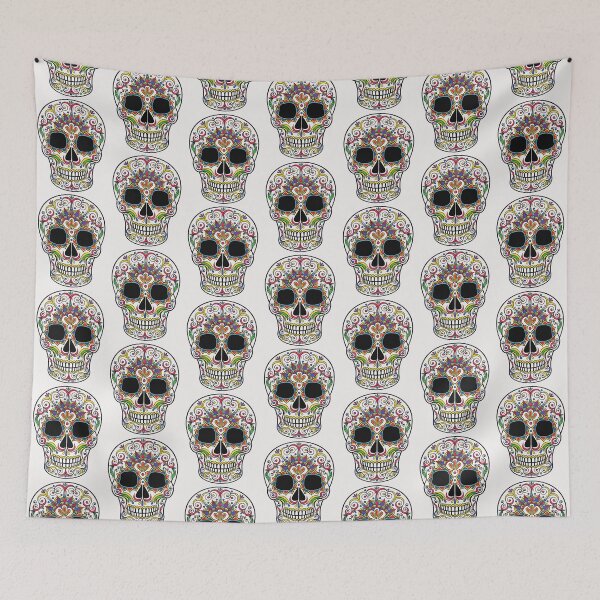 Item preview, Dia De Los Muertos Sugar Skull Katrina designed and sold by redbubblebyuzka.