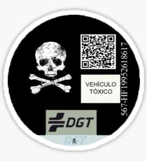 Pegatina distinto DGT: Tóxico Sticker